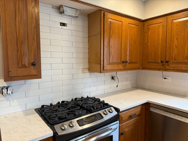White Subway Tile Backsplash