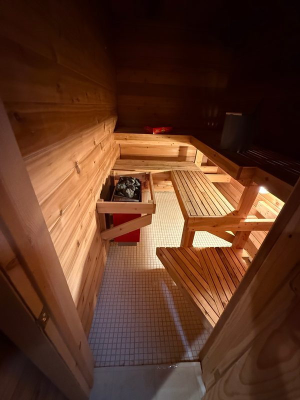 Basement Cedar Sauna and Shower