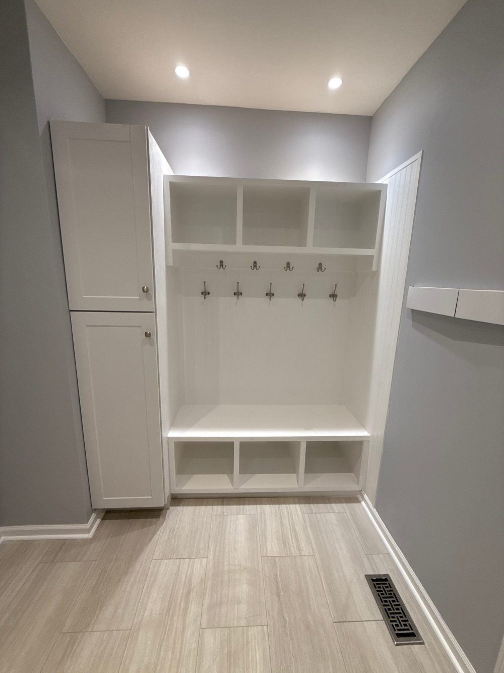 After: Built-In Mudroom Lockers